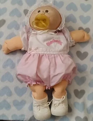 Vintage CABBAGE PATCH KID Pacifier Doll - Blue Signature 1985 • $38.99