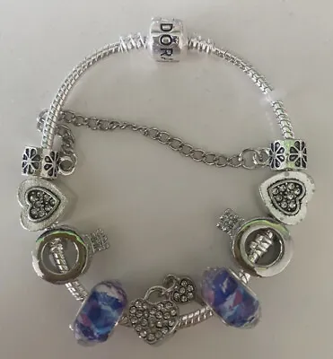 $55.87 • Buy Pandora Bracelet With Charms 20cm
