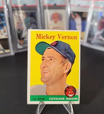 1958 Topps Baseball #233 Mickey Vernon Cleveland Indians EX+-NMT • $3.99