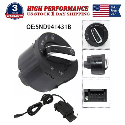 Auto Headlight Control Switch Sensor For VW Golf MK6 MK5 Jetta Tiguan Passat B6 • $21.38