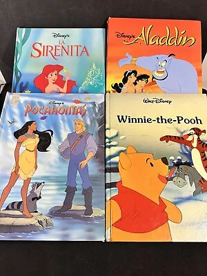 Disney Classic Series Books - Set Of 4 - Winnie The Pooh Pocahontas Aladdin • $18.97