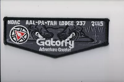 Lodge 237 Aal-Pa-Tah 2015 NOAC 100th Anniversary Gatorfy OA Flap (NO) • $6