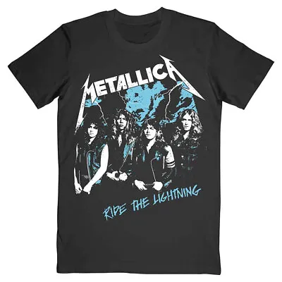 Metallica T-Shirt Ride The Lightning Rock Album Band New Black Official • £15.95
