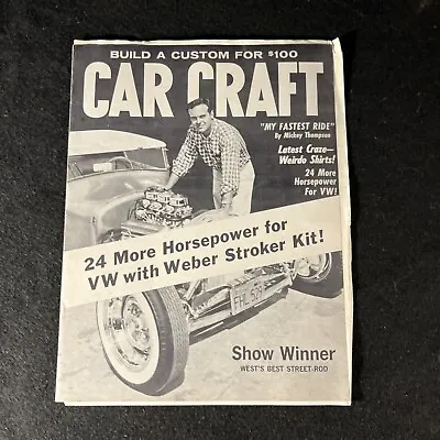 Vintage Car Craft August 1959 Magazine B&W Pamphlet (NOT Full Magazine) • £7.92