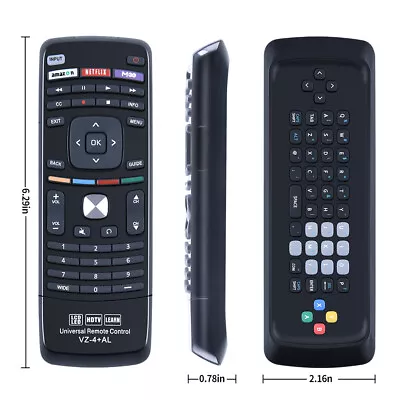 XRT302 Universal Remote Control For Vizio TV Qwerty Keyboard E701i-A3 E601i-A3 • $7.70