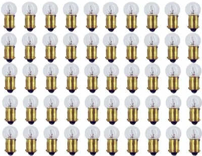 $16.99 • Buy 50x 57 Light Bulb Miniature Gauge Cluster Instrument Panel 12v G-4.5 BA9S