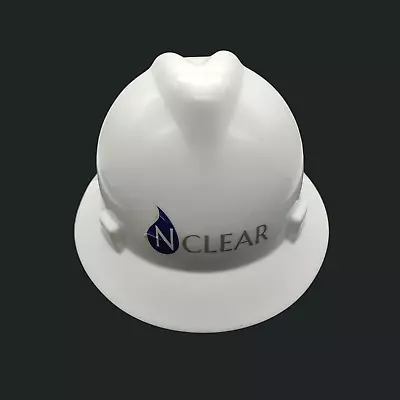 MSA V-Gard White Hard Hat W/ Ratchet Suspension | Construction Helmet Branded • $23.99