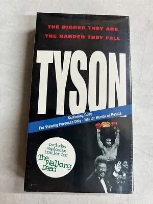 TYSON 1995 VHS Mike Tyson True Story Biography BRAND NEW SCREENER • $39.98