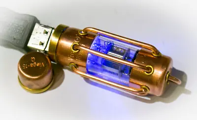 Handmade USB Flash Drive 512 GB USB 3.0 Steampunk Lamp Radio Vacuum Tube • $184