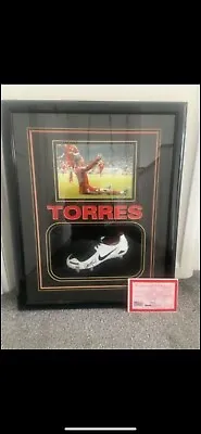£250 • Buy Fernando Torres Signed Framed Boot