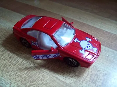 MATCHBOX RED RIPPER BMW 850i #49 With Scull On Hood  DOORS OPEN PRE-OWNED • $2.99
