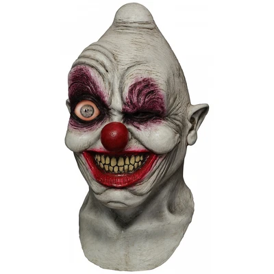 $31.78 • Buy Last Pieces-Crazy Eye Clown Costume Mask Adult Halloween
