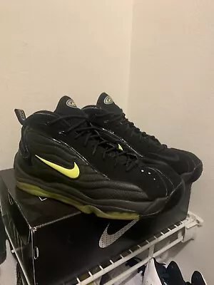 Nike Air Total Max Uptempo Black Volt 2020 DA2339 001 Size 14 Nice NEON • $146.75