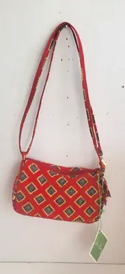 Vintage Vera Bradley VILLA RED Purse Retired Small Handbag BRAND NEW W/TAGS Bag • $11.99