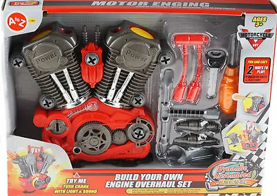 £21.95 • Buy Build Your Own Engine Overhaul Toy Set With Light & Sound  Xmas Gift For Kids