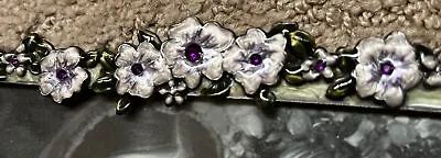 Jeweled Picture Photo Frame 4x6 Design Styles Metal Purple Flowers Green Marble • $16