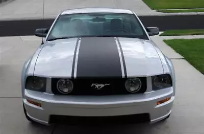 2005-2009 Mustang Center Hood Stripe With Pin Stripes 06 07 08 Stripes Graphic • $69.99