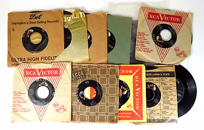 Lot Of 13 - Early Elvis Presley RCA / Rockabilly 45s / See List • $29