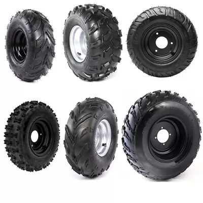 ATV 6  7  8  10  Inch Wheel Tire 3 Stud 4 Lug Rim For Go Kart Taotao Quad Mower • $169.43