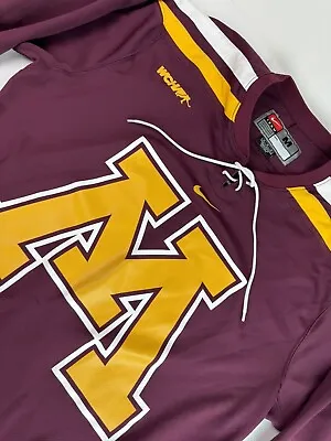 Minnesota Golden Gophers WCHA College Ice Hockey Jersey ~ Adult Mens M ~ SNAG • $34.41