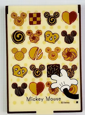 Mickey Mouse Mirror With Baked Breads & Pretzels On Cover - Stands Up Portable • $8.99