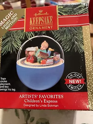 Hallmark Keepsake Magic Light & Motion Childrens Express Ornament In Box 1990 • £15.10