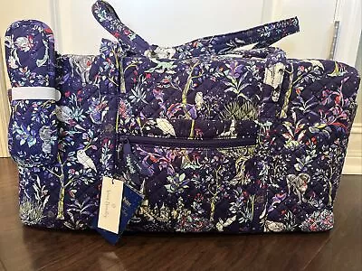 NEW Vera Bradley & Harry Potter FORBIDDEN FOREST Large Travel Duffel Bag - EXACT • $94.99