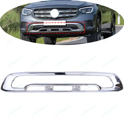 Front Bumper Cover Moulding Chrome Trim For Mercedes Benz GLC W253 2020-2022 • $259.46