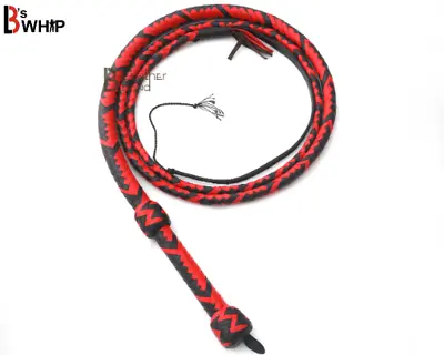 Indiana Jones Style 6 Feet 8 Feet And 16 Strands Leather Rope Core Bullwhip  • $41.99