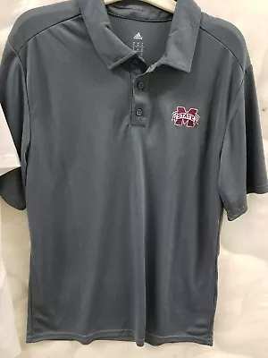 Mississippi State Adidas Gray Polo Extremely Comfortable Size Medium  • $19.95