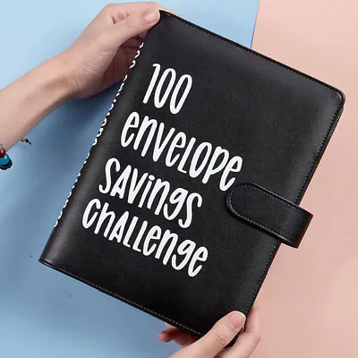 100 Envelope Challenge Budget Planner $5050 Money Saving Cash Challenge Book • $11.69