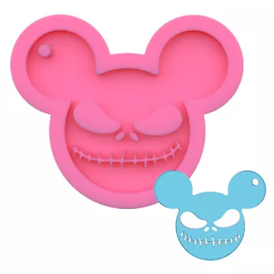 Mickey Mouse Silicone Mold Pendant Keychain Epoxy Resin Mould Casting DIY • £2.99