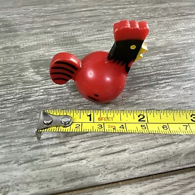 Vintage Fisher Price Little People RED Rooster Chicken For Farm • $5.99