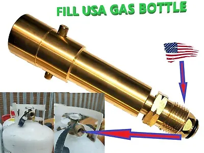 UK BAYONET ADAPTER TO FILL REFILL USA AMERICAN GAS LPG Bottle CYLINDER • $38.32