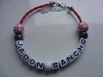 Jadon Sancho Man Utd Coloured Football Bracelet • £2.99