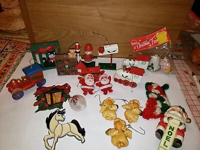 Vintage Christmas Ornaments Lot Of 19 • $30