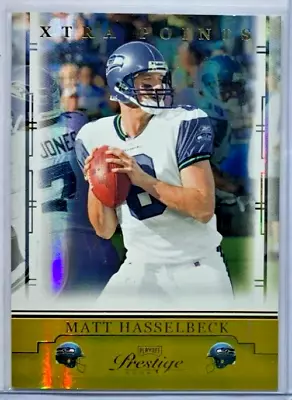 Matt Hasselbeck 2008 Playoff Prestige Xtra Points Gold #'d /250 Seattle Seahawks • $0.21