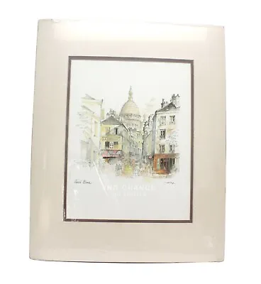 New Mads Stage Vintage Print Sacre Coeur Montmartre Street Paris 16 X20  • $34.79