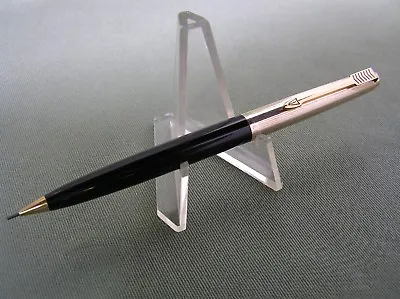 Vintage Parker Mechanical Pencil Black Barrel  1/10 12k G.F Gold Filled USA • $45