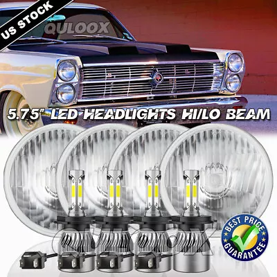 4PCS 5.75  Round LED Headlights Hi/Low For Mercury Cougar 1967-76 Monterey Comet • $119.99