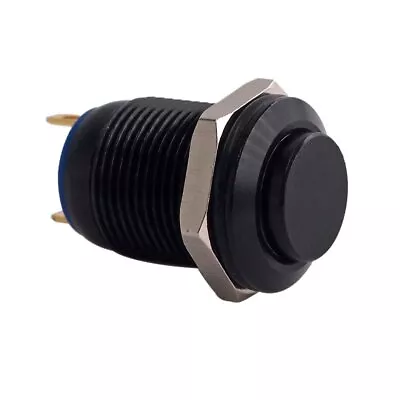 Momentary Push Button Switch Ur125 1no Spst Dc/ac 36v 2a Aluminum Alloy Metal Sh • $12.10