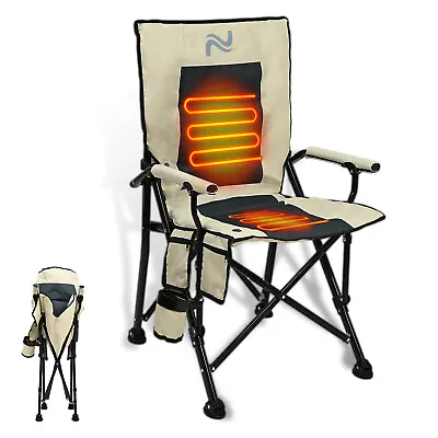 Outdoor Heated Camping Chair Adult Lounge Charis 3 Temperature Control • £59.99