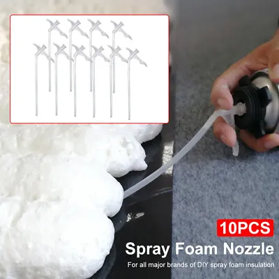 $8.19 • Buy 10 Pack Spray Foam Nozzle Foam Tube 24*12*2cm DIY Gap Filling Spray Foam