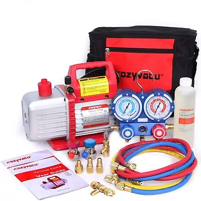 Kozyvacu Mini Split/HVAC/AUTO AC Repair Complete Tool Kit With 1-Stage 4.5 CF... • $182.73