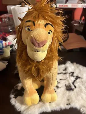 Disney Store The Lion King Mufasa Plush 14  Disney Stuffed Animal Dad.*31 • $30