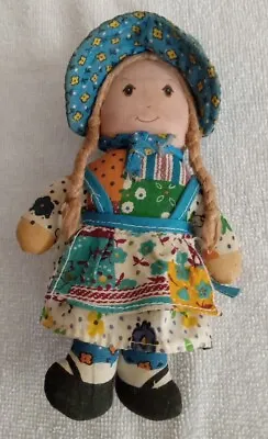 Vtg Holly Hobbie Doll Knickerbocker Original Small 6in. Pocket Cloth Doll 1970s • $9