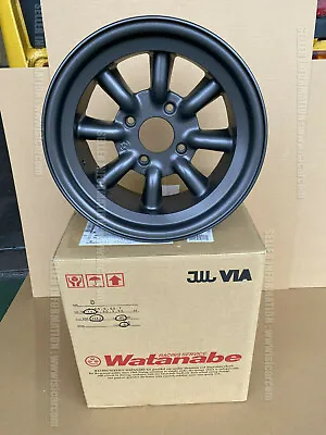 Rs Watanabe Eight Spoke Wheel Aluminium Type B 14x7.5 +1.5 Pcd 114.3 Bl A54572b • $798.63