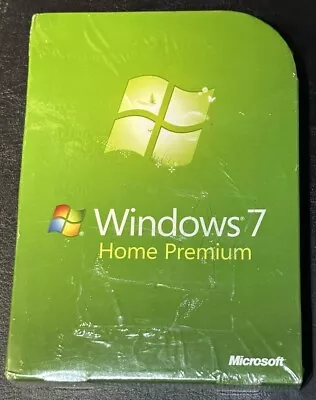 Microsoft Windows 7 Home Premium Full English 32 & 64 Bit Discs New/Sealed • $155