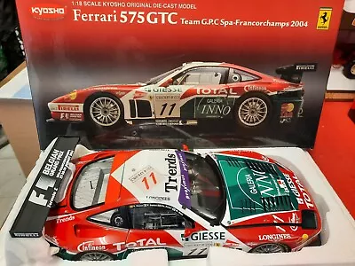 Kyosho Ferrari 575 GTC #11 Team G.P.C. 2004 Francorchamps Spa 1/18 08393A • £133.25