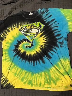 Vintage Seattle Seahawks TyeDye T Shirt. Size XXL • $23.99